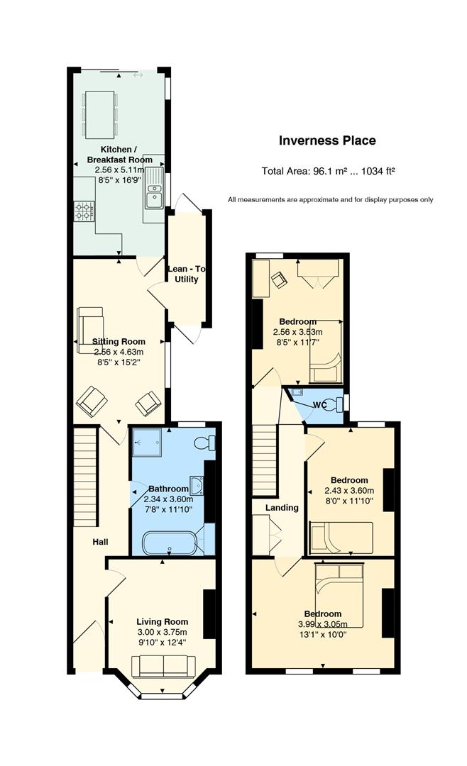 Floorplan for Inverness Place, Roath, Cardiff